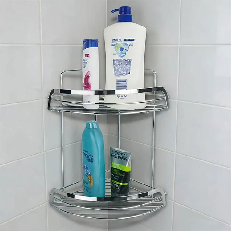 Hamam üçün metal künc rəfi