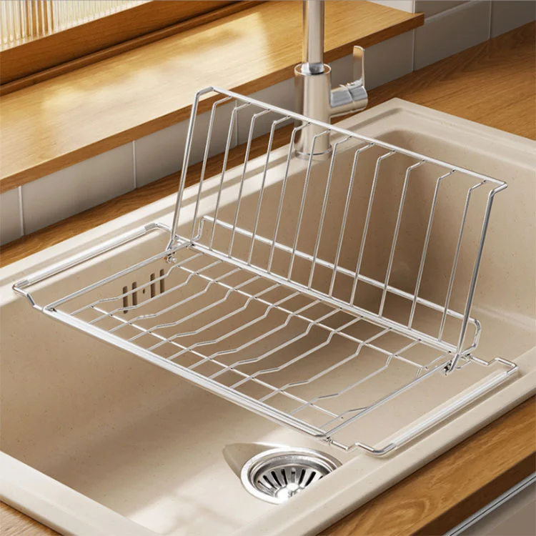 Çoxfunksiyalı Paslanmayan Polad Lavabo Drenaj Rafı