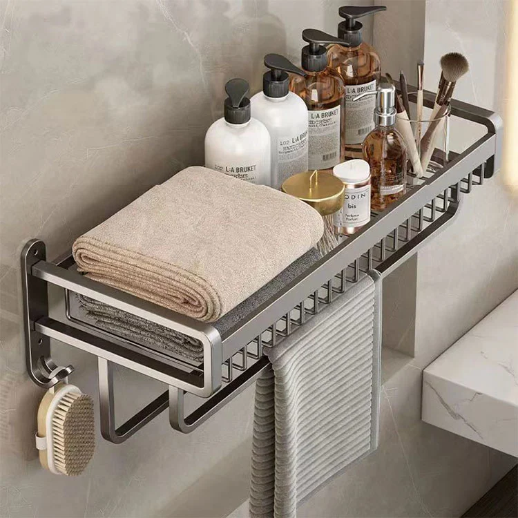 Qazmasız Metal Hamam üçün Divara quraşdırılmış dəsmal rafı